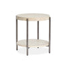 Table de bout Sheriden de 24 po avec rangement - gris Edgecomb