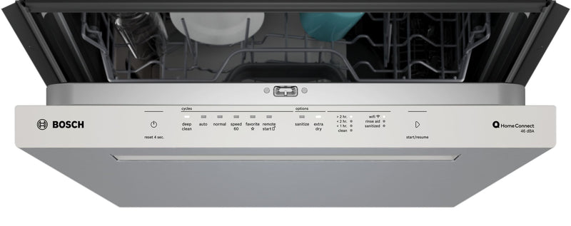 Lave-vaisselle encastré Bosch de série 300 de 24 po de 46 dBA - acier inoxydable - SHP53EM5N