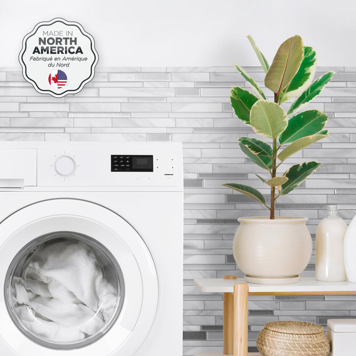 Dosseret Smart Tiles peler et coller 12 x 10, 4 feuilles - Milano Carrera