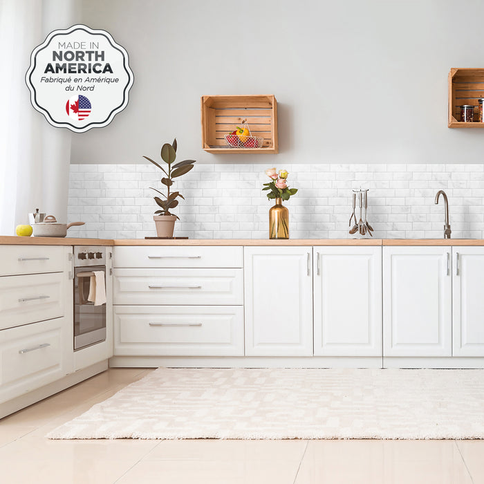 Dosseret Smart Tiles peler et coller 12 x 9, 4 feuilles - Metro Carrera