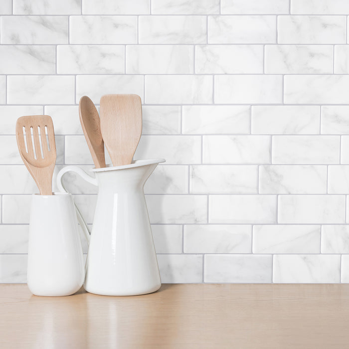 Dosseret Smart Tiles peler et coller 12 x 9, 4 feuilles - Metro Carrera