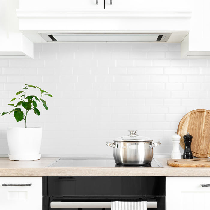 Dosseret Smart Tiles peler et coller 12 x 9, 4 feuilles - Metro Blanco