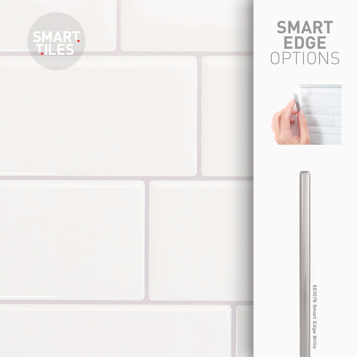 Dosseret Smart Tiles peler et coller 12 x 9, 4 feuilles - Metro Campagnola