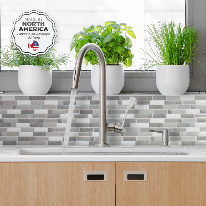 Dosseret Smart Tiles peler et coller 10 x 10, 4 feuilles - Crescendo Agati
