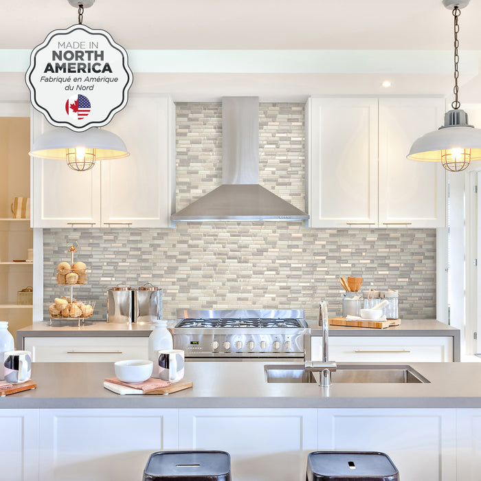 Dosseret Smart Tiles peler et coller 10 x 10, 4 feuilles - Crescendo Ciotta