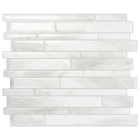 Dosseret Smart Tiles peler et coller 12 x 10, 4 feuilles - Milano Massa