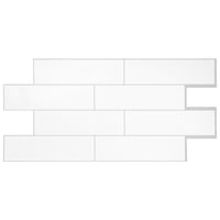 Dosseret Smart Tiles peler et coller 23 x 11, 2 feuilles - Oslo White