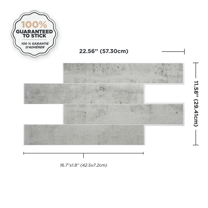 Dosseret Smart Tiles peler et coller 23 x 12, 2 feuilles - Norway Alta