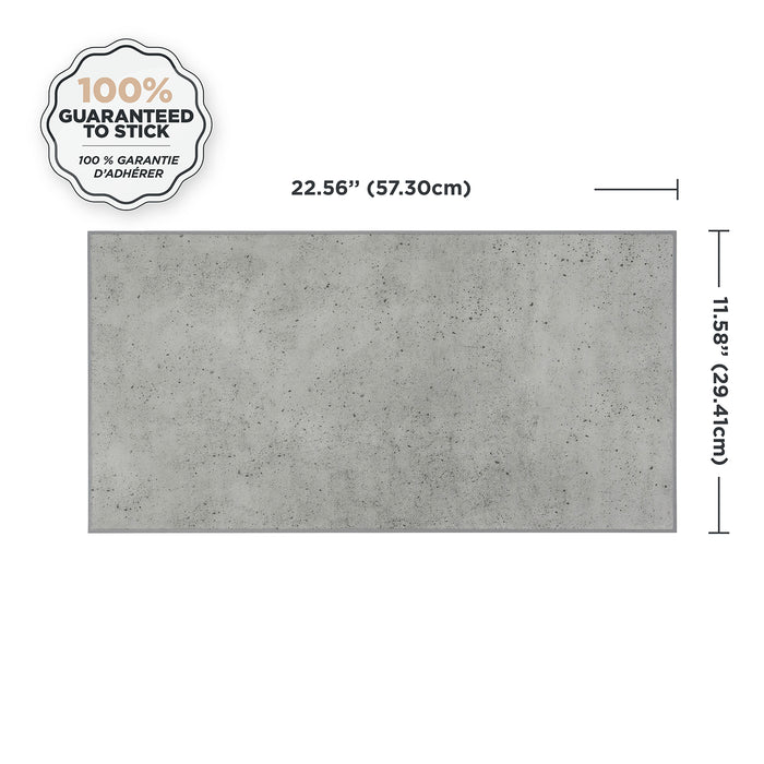 Dosseret Smart Tiles peler et coller 23 x 12, 2 feuilles - Blok Grey