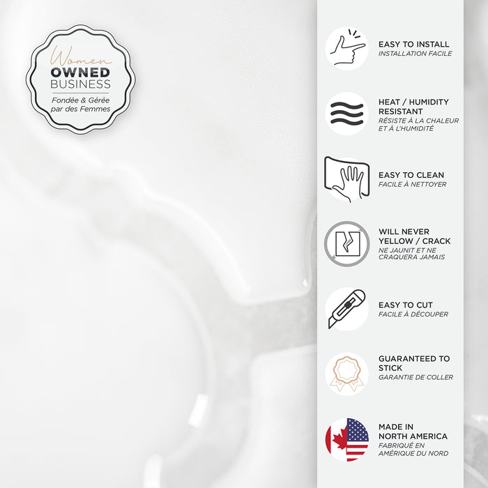 Dosseret Smart Tiles peler et coller 23 x 12, 2 feuilles - Blok Arabesco