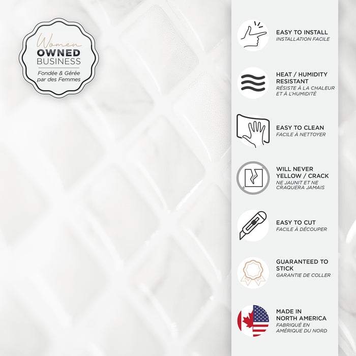 Dosseret Smart Tiles peler et coller 23 x 12, 2 feuilles - Blok Minimo