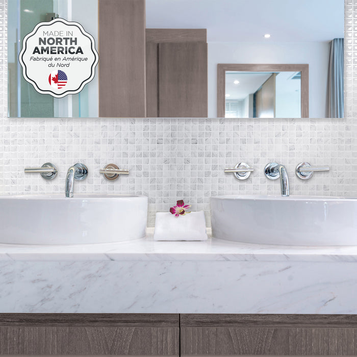 Dosseret Smart Tiles peler et coller 23 x 12, 2 feuilles - Blok Minimo