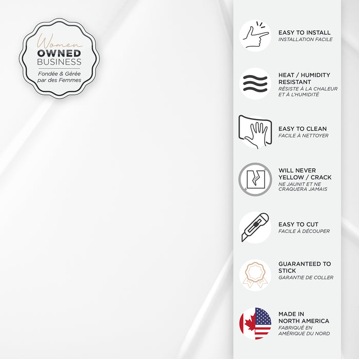 Dosseret Smart Tiles peler et coller 23 x 12, 2 feuilles - Blok Chevron