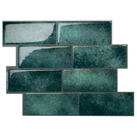 Dosseret Smart Tiles peler et coller 12 x 9, 4 feuilles - Metro Medina