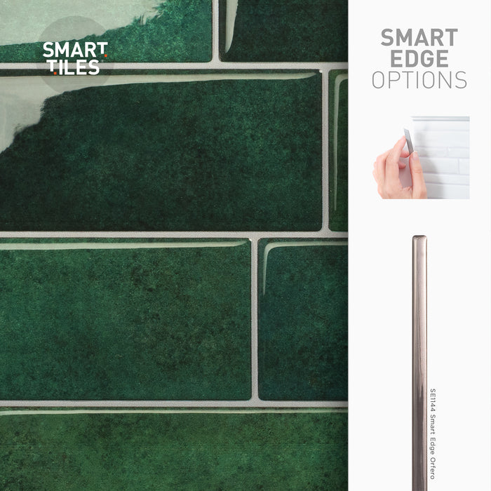 Dosseret Smart Tiles peler et coller 12 x 9, 4 feuilles - Metro Fiona