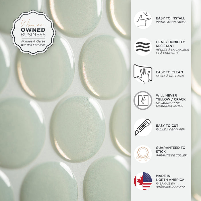 Dosseret Smart Tiles peler et coller 9 x 9, 4 feuilles - Penny Sergio