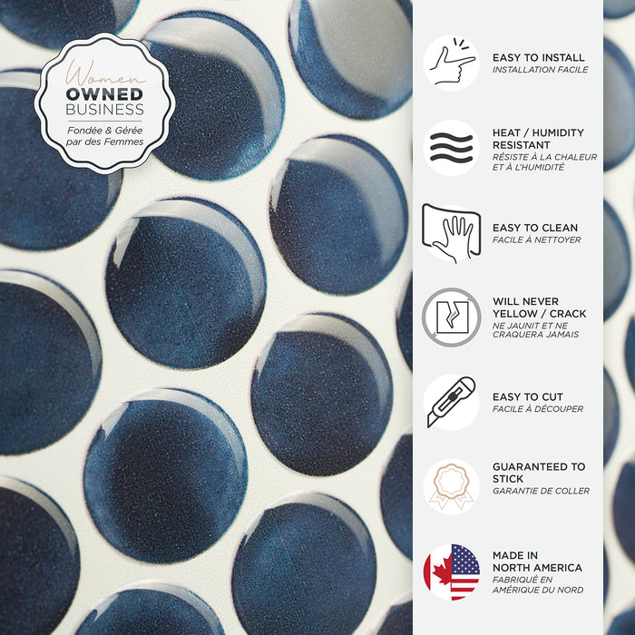 Dosseret Smart Tiles peler et coller 9 x 9, 4 feuilles - Penny Davy