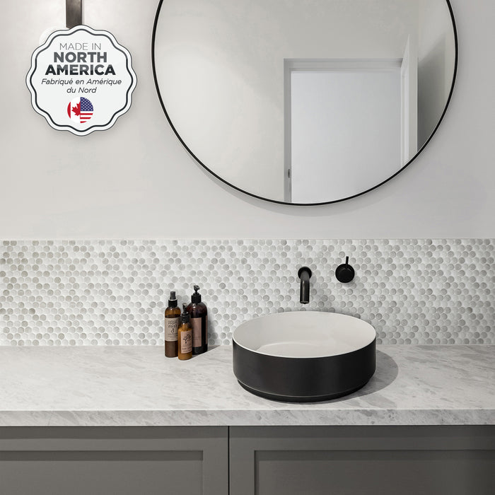 Dosseret Smart Tiles peler et coller 9 x 9, 4 feuilles - Penny Roccia