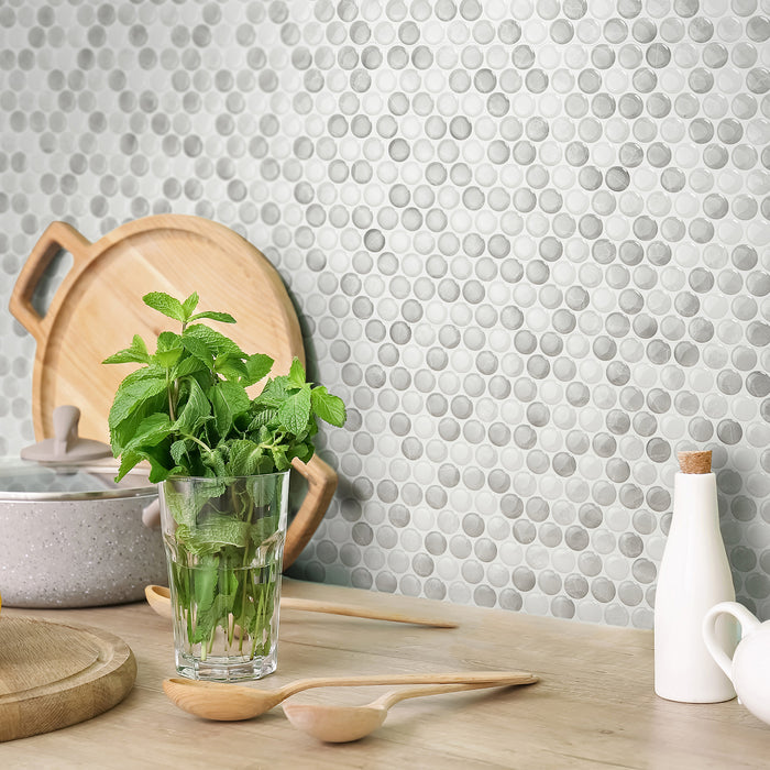 Dosseret Smart Tiles peler et coller 9 x 9, 4 feuilles - Penny Roccia