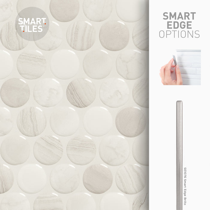 Dosseret Smart Tiles peler et coller 9 x 9, 4 feuilles - Penny Terra