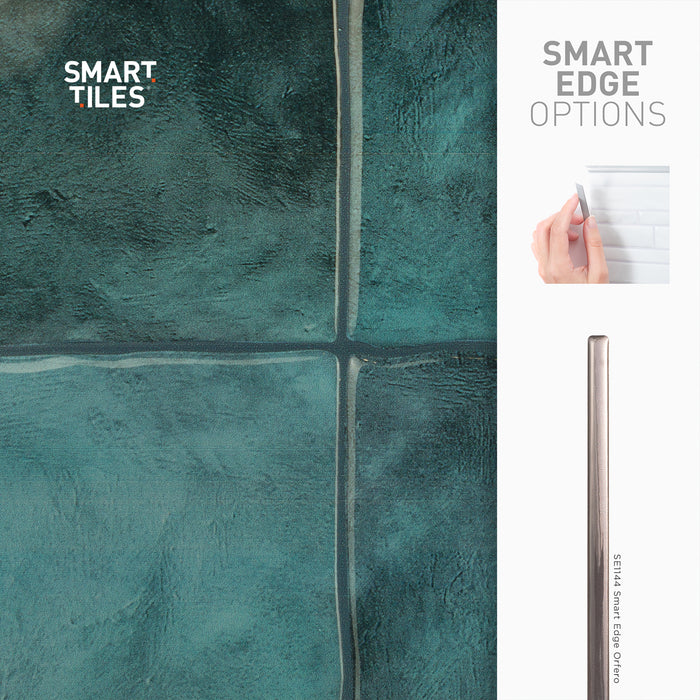 Dosseret Smart Tiles peler et coller 9 x 9, 4 feuilles - Zellige Costa