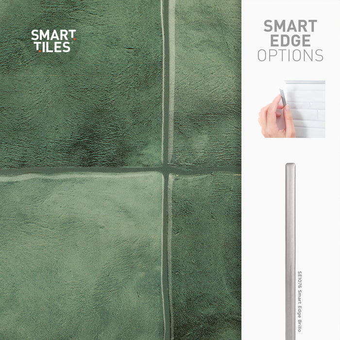 Dosseret Smart Tiles peler et coller 9 x 9, 4 feuilles - Zellige Taza
