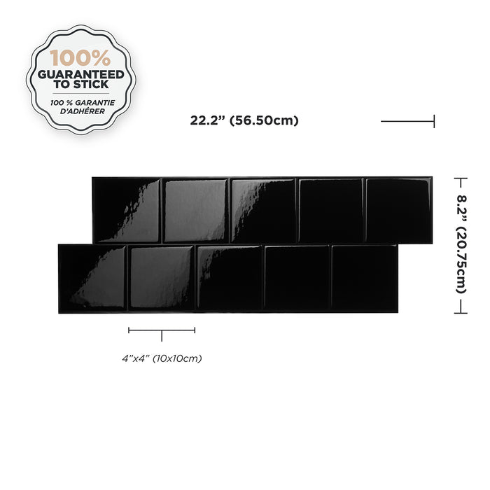 Dosseret Smart Tiles peler et coller 22 x 8, 2 feuilles - Square Berlin