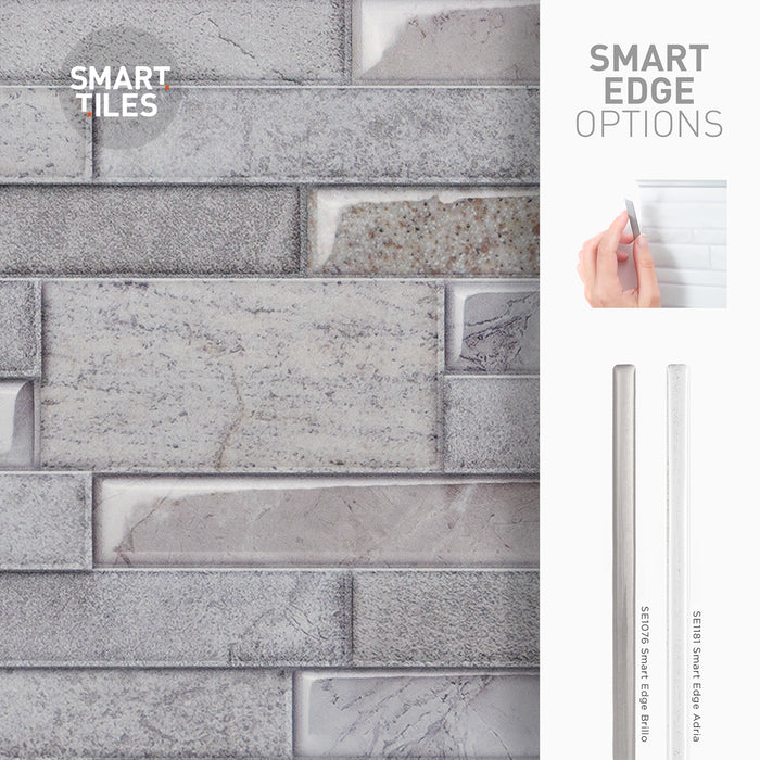 Dosseret Smart Tiles peler et coller 23 x 11, 2 feuilles - Pietra Pozzuoli
