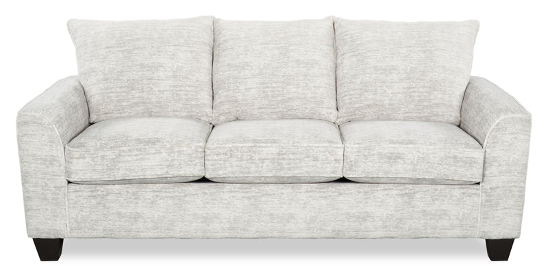 Sofa personnalisable Arc de Sofa Lab de 86 po fabriqué au Canada en tissu - Plush Oyster