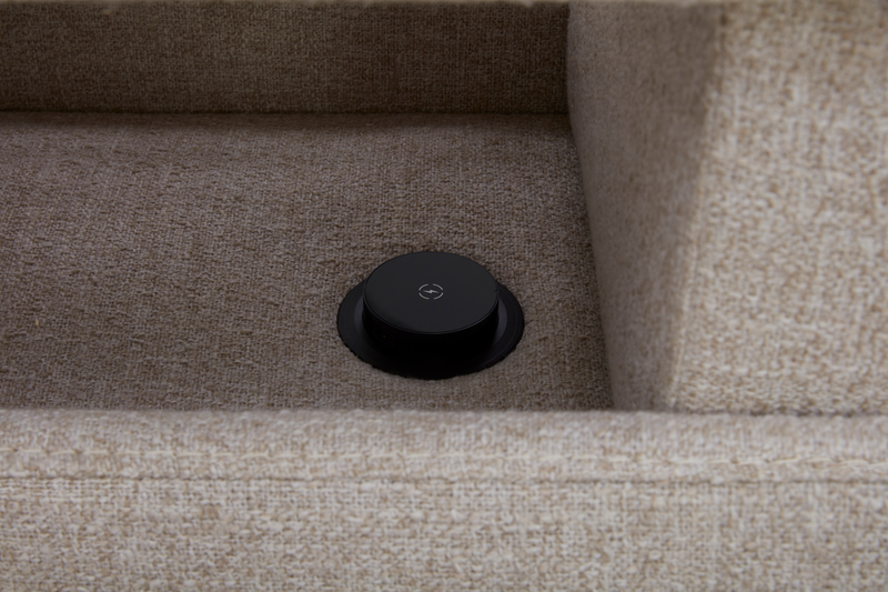 Sofa sectionnel à inclinaison électrique Balance 6 pièces avec appuie-têtes électriques - gingembre
