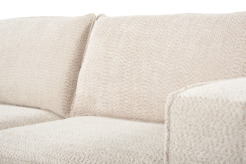 Sofa sectionnel modulaire Infinity 3 pièces en tissu de chenille - taupe 