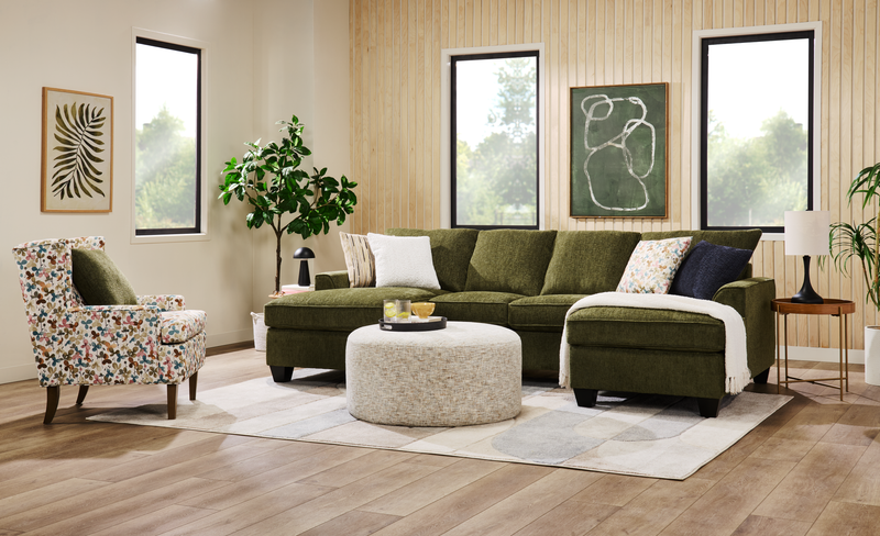 Fauteuil d’appoint à oreilles personnalisable de Sofa Lab de 30 po fabriqué au Canada en tissu - tissu décoratif Rose 