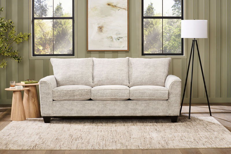 Sofa personnalisable Arc de Sofa Lab de 86 po fabriqué au Canada en tissu - Plush Oyster