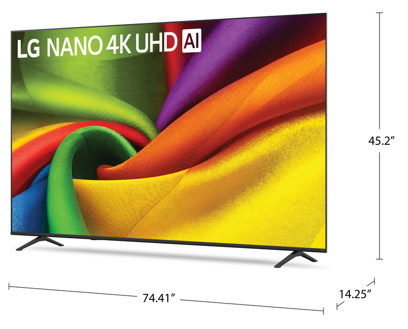 Téléviseur intelligent LG NU850 Nano 4K de 85 po avec webOS (85NU850BPUA.ACC) - modèle 2026