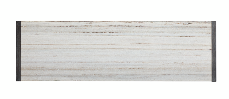 Table de salon Alders de 56 po avec dessus en marbre et rangement - noir Ravenwood