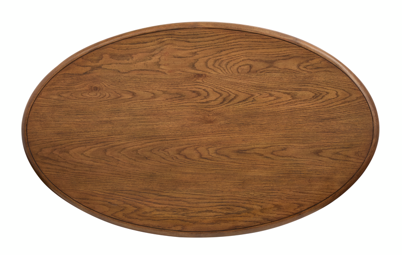 Table à café Baltic de 30 po avec rangement et roulettes - brun-fauve 