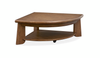 Table à café Baltic de 38 po avec dessus relevable et rangement - brun-fauve 