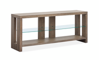 Table de salon Bukley de 64 po avec rangement - brun épicé