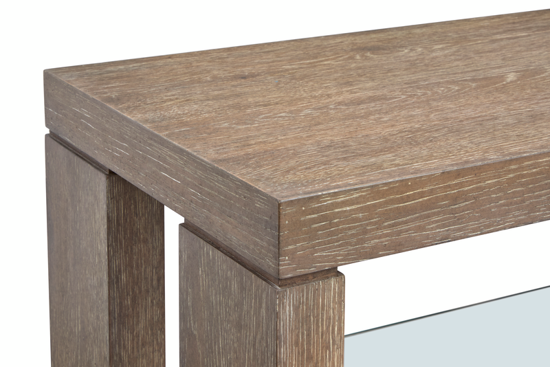 Table de salon Bukley de 64 po avec rangement - brun épicé