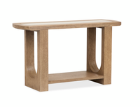Table de salon Caroline de 50 po avec rangement et dessus en marbre - beige Riverbend