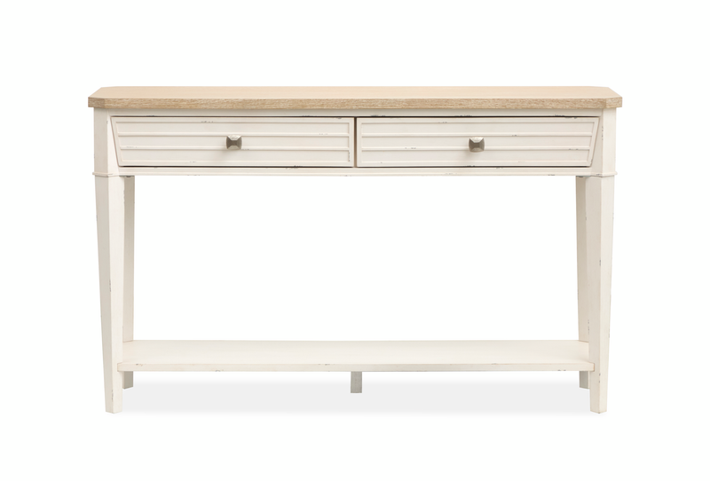Table de salon Collins de 50 po avec rangement - bois de grève
