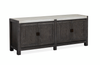 Armoire décorative Ernest de 70 po avec dessus en marbre - noir Ravenwood
