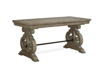 Bureau Harold de 29,88 po avec rangement - gris tourterelle