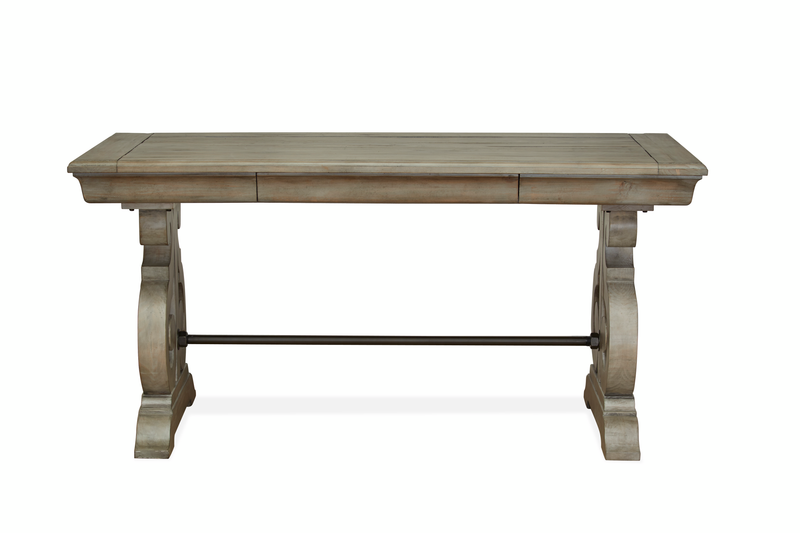 Bureau Harold de 29,88 po avec rangement - gris tourterelle 