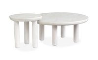 Ensemble de 2 tables d’appoint rondes Holton - perle