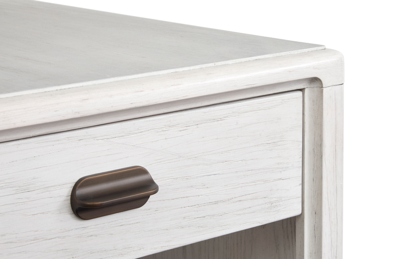 Table d’appoint Holton de 22 po avec rangement - perle 