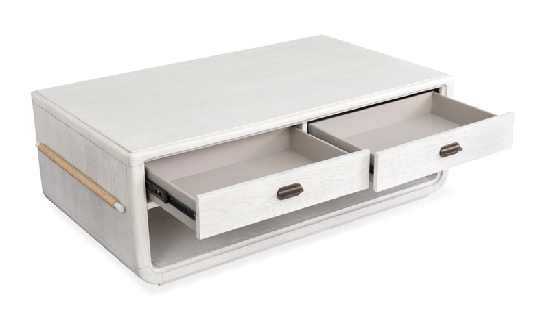 Table à café Holton de 50 po avec rangement - perle 