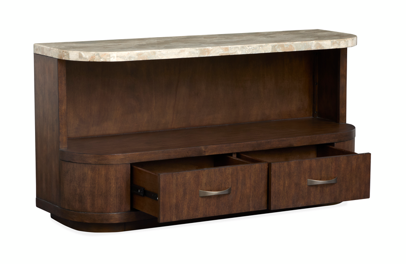 Table de salon Jenkins de 54 po avec rangement - terre d’ombre brûlée 