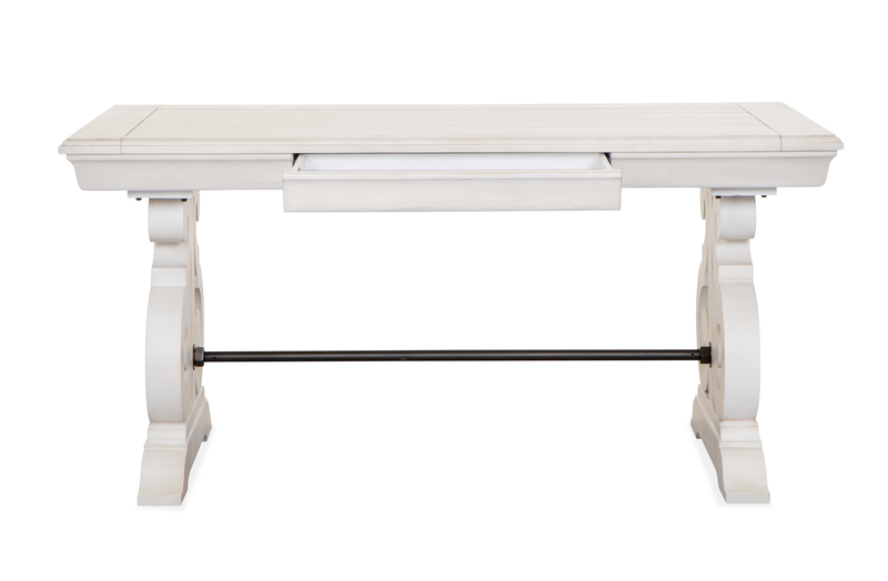 Bureau Milson de 64 po avec rangement - albâtre