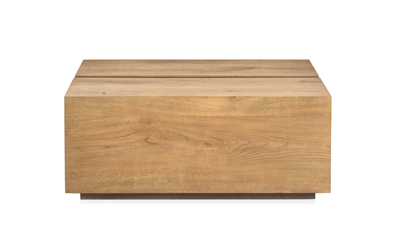 Table à café Orsman de 42 po avec rangement - caramel rustique